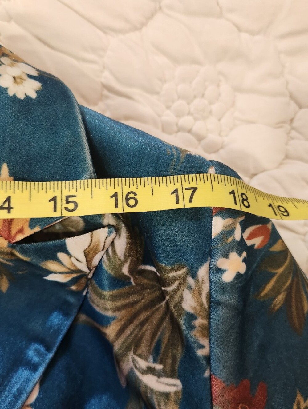Futario Floral Velvet Tailored Blazer Jacket - Teal - Picture 8 of 14